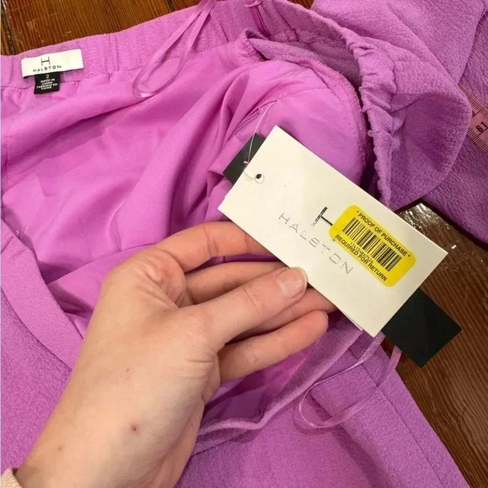 Halston NWT Off the Shoulder Dress - Picture 10 of 10